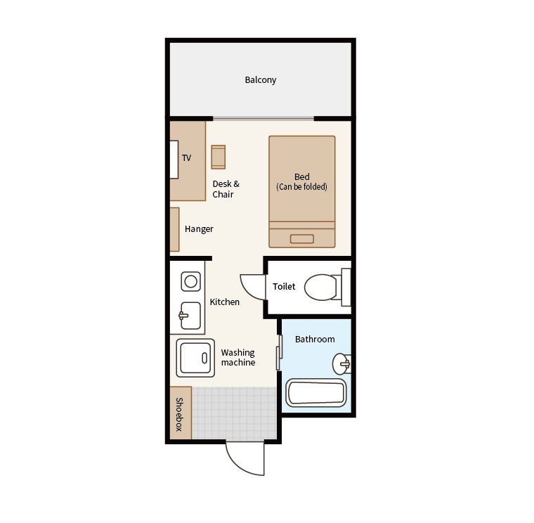 Single Room Room Layout